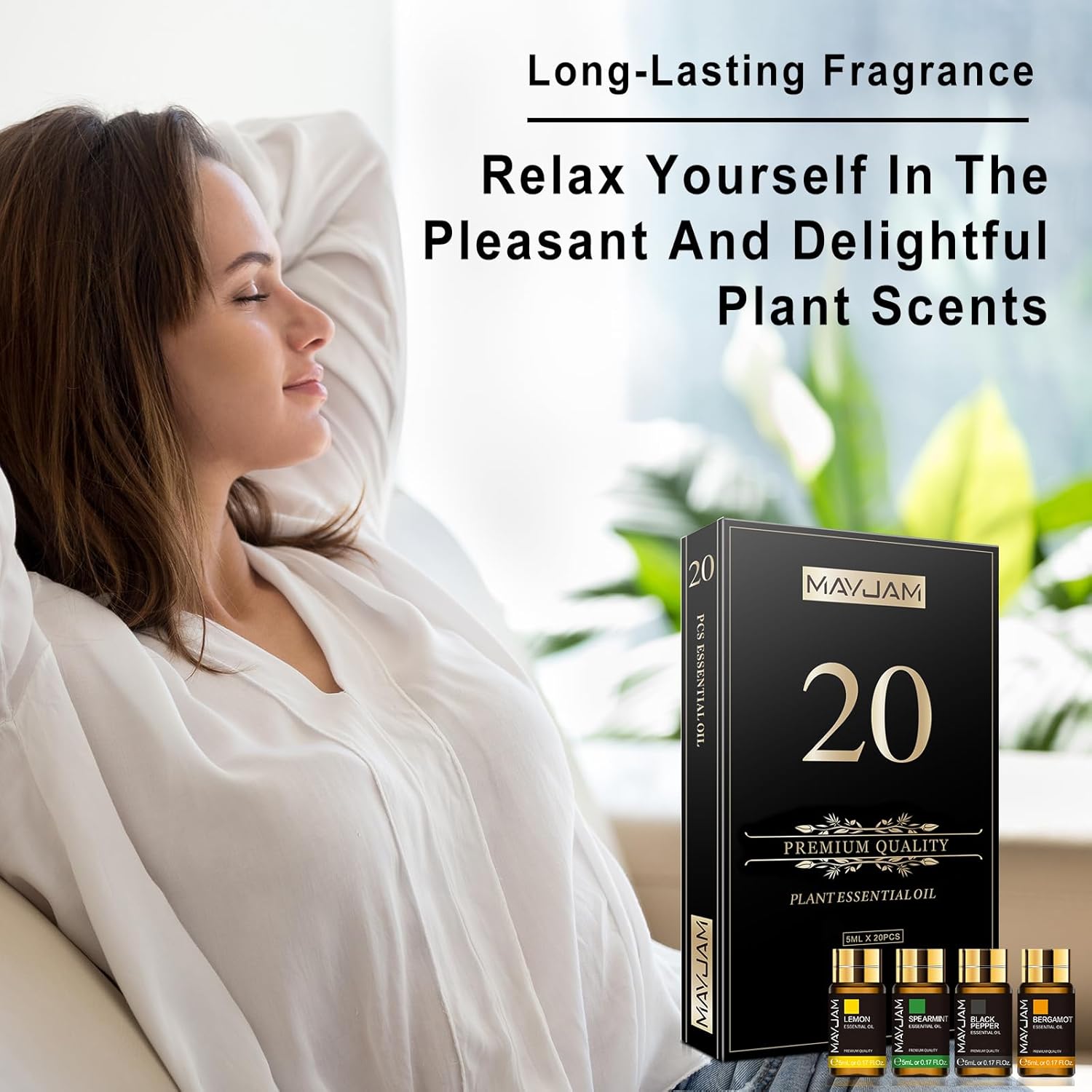 MAYJAM 20x5ML Essential Oil Gift Set, Pure Essential Oils for Diffusers for Home, Long Lasting Scented Oil for Soap Candle Making - Image 4