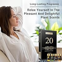 Vista 4 de MAYJAM 20x5ML Essential Oil Gift Set, Pure Essential Oils for Diffusers for Home, Long Lasting Scented Oil for Soap Candle Making