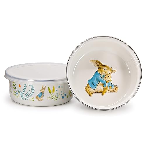 Miniatura 8 de Golden Rabbit Enamelware - Patrón de mariposa - Juego de cena infantil de 3 piezas