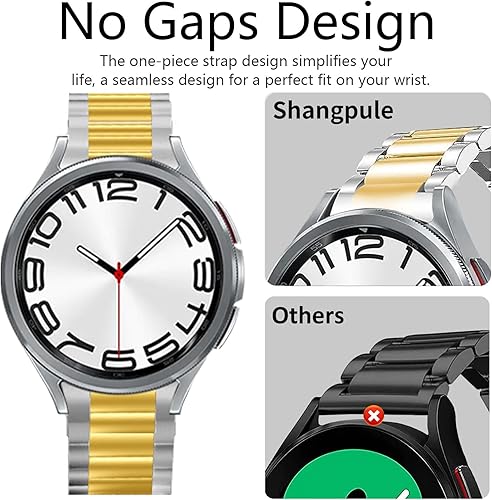 Miniatura 4 de SHANGPULE No Gaps Bands Compatible with Samsung Galaxy Watch 654 Band 40mm44mm Galaxy Watch 64 Classic Band 42434647mm Galaxy Watch 5 Pro 45mm