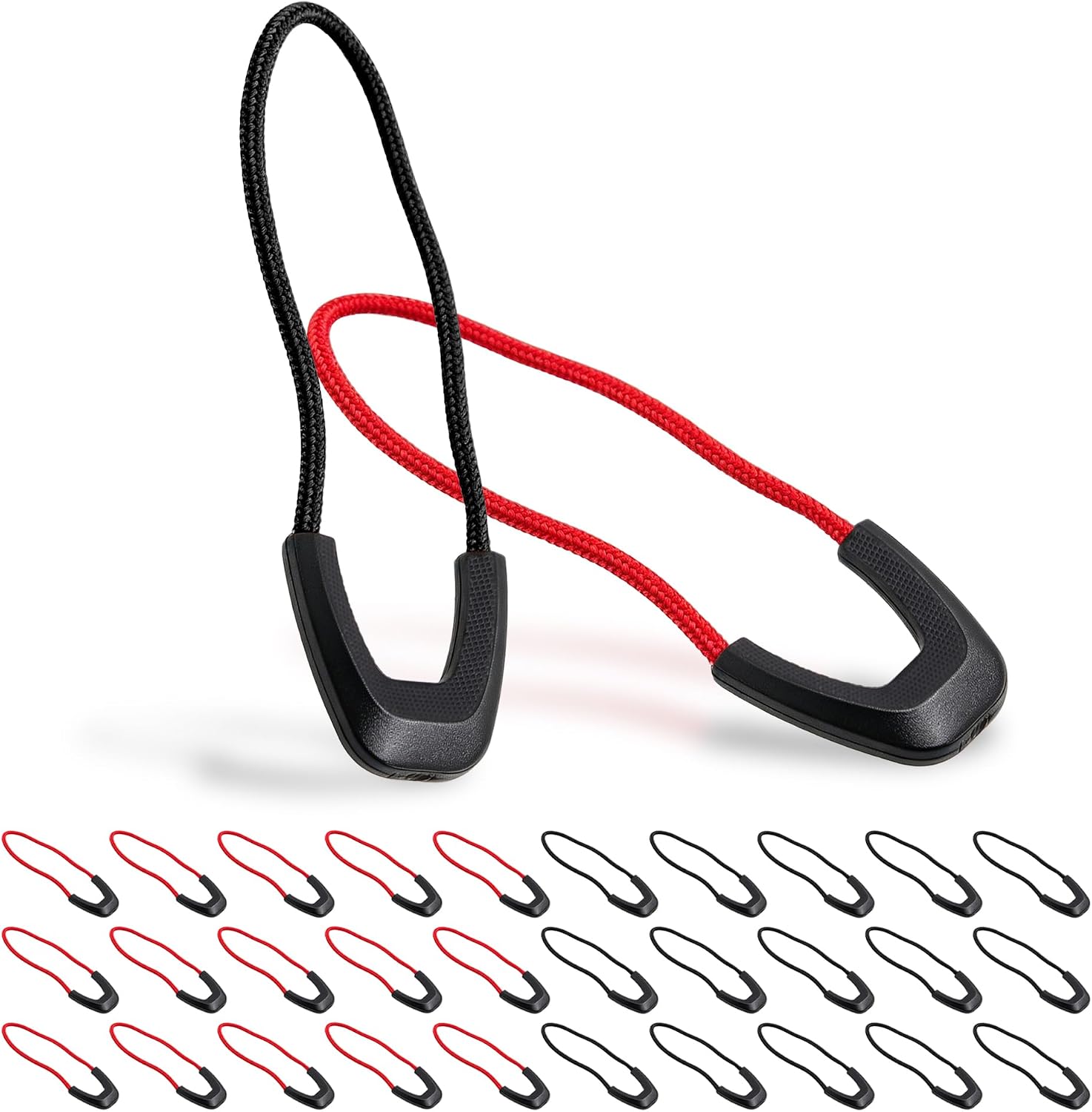30Pcs Zipper Pulls Cord Replacement for Backpacks, Jackets, Traveling Cases, Luggage, Purses, Handbags, Kids by Renashed