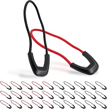30Pcs Zipper Pulls Cord Replacement for Backpacks, Jackets, Traveling Cases, Luggage, Purses, Handbags, Kids by Renashed