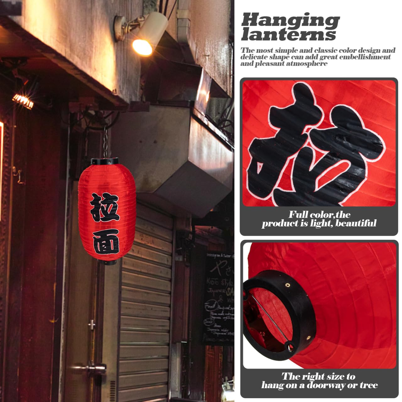 4 Pièces Lanterne Lampe En Papier Mini Japonaise Lampe De Table De Japonaise Suspendu Ornements Rouge Ornement Rouge Lampe Japonaise Sushi Extérieur Plastique Pendentif