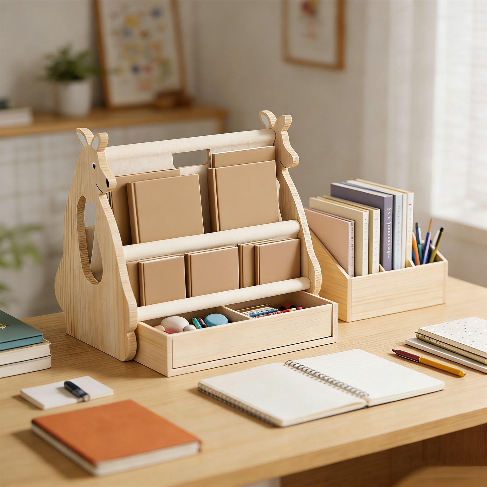 Organizzatori libri per bambini con strati spaziosi e bordi arrotondati ideali per l ' agenda dei libri dei lettori