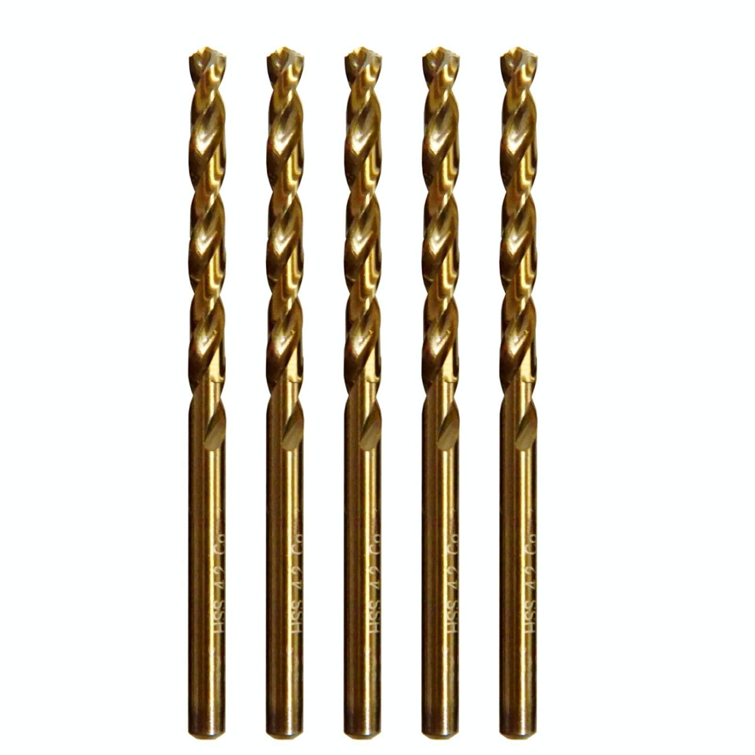 Metric M42 8% Cobalt Drill Bits for Stainless Steel and Hard Metal (4.2mm x 5pcs)