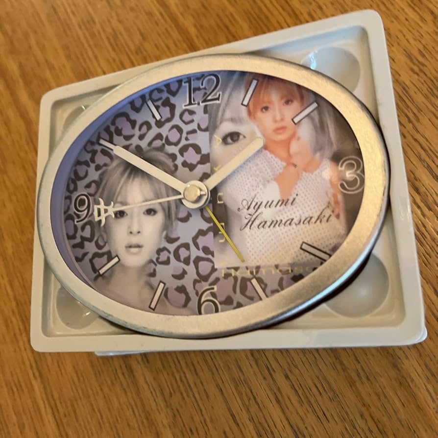 Amazon.co.jp: 浜崎あゆみ 目覚まし時計 レトロ 平成 ヒョウ柄 あゆ
