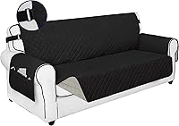 Vista 43 de PureFit Funda de Sofá Reversible Resistente al Agua para Sofá de Dos Plazas, Funda de Muebles Lavable a Máquina con Espuma Antideslizante y Correa
