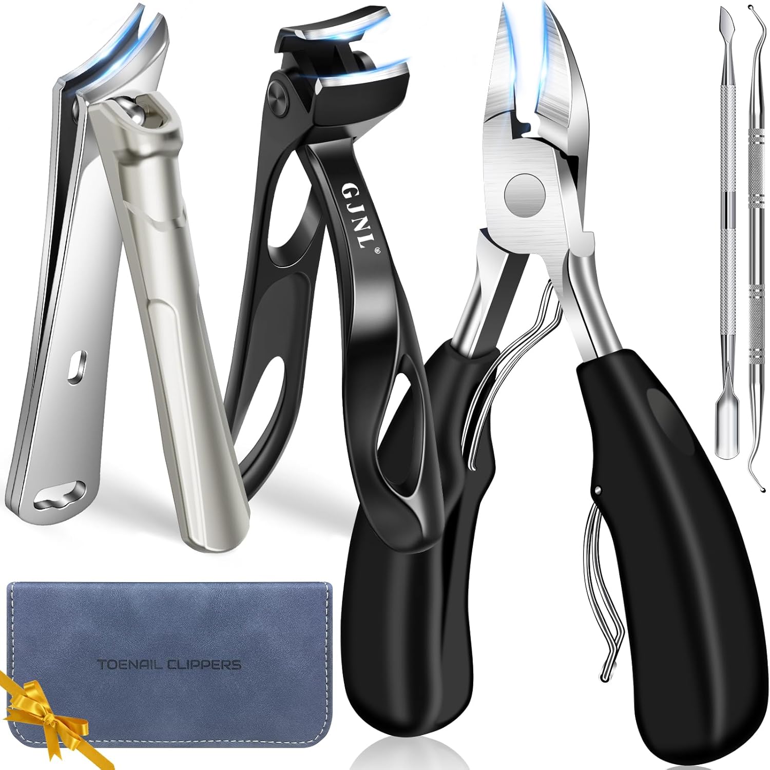 Toenail Clippers for Thick Toenails Heavy Duty Toenail Clippers for Ingrown Nails Angled Head Toe Slanted Nail Clipper
