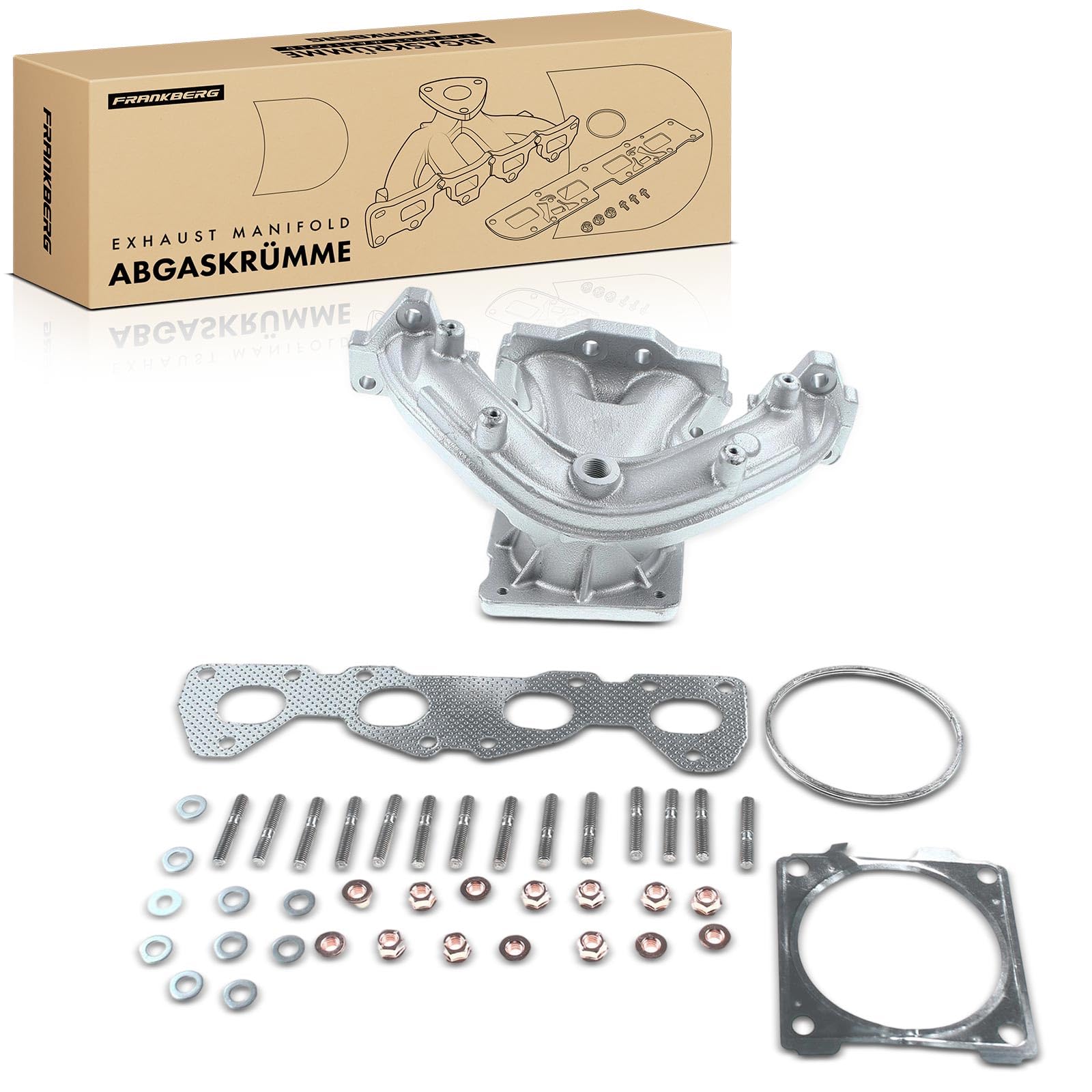 Frankberg Collettore di scarico Collettore Benzina Compatibile con 207 WA WC 1.4L 307 Break 3E 1.6L 206 CC 2D 1.6L Berlingo Multispace B9 1.6L 206 Compatto 2A/C 1.6L Replace# 0341G2
