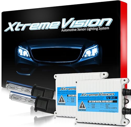 Vista 30 de XtremeVision 35W AC Xenon HID - Paquete con balasto de AC delgado (1 par) y AXT 8000K - azul mediano