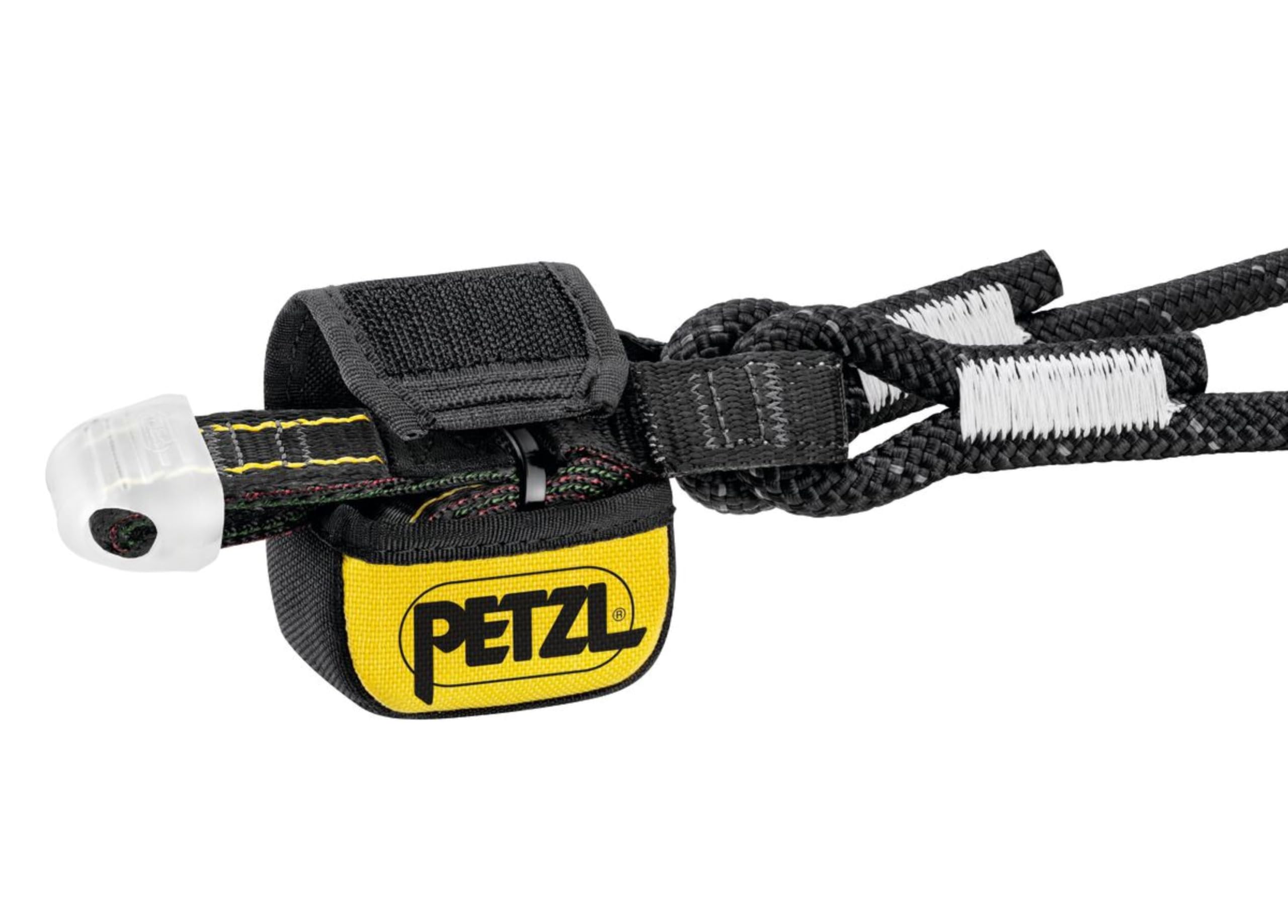 Petzl Moschettone di chiusura regolabile, antitorsione, protezione anticaduta, cinghia regolabile, 1 m