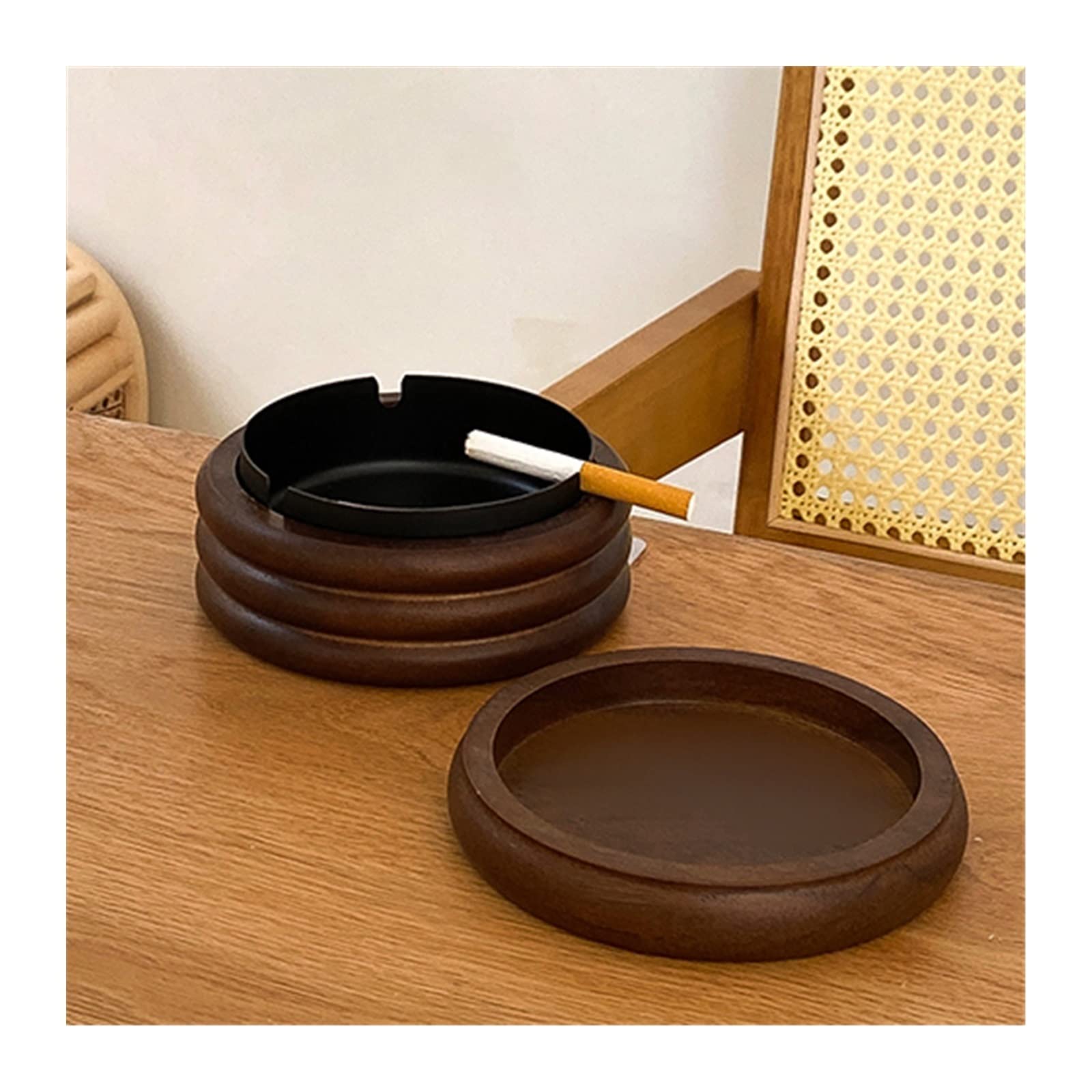 Cendrier de table en bois pour sublimer votre salon de thé ou bureau