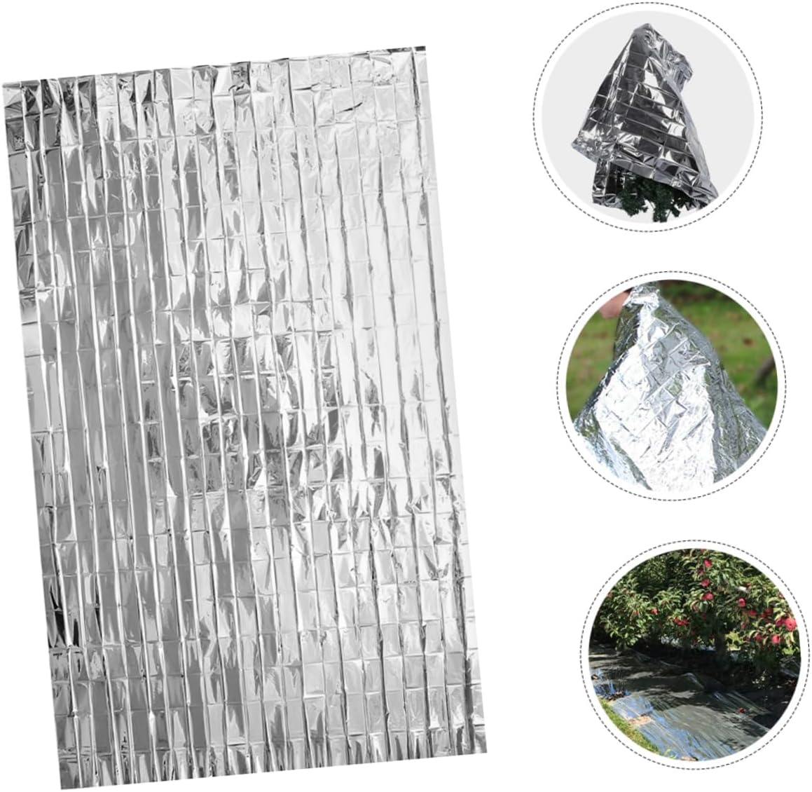 SUPVOX Multi Function Reflective Film Sheet for Plant Growth Reusable Greenhouse Accessory Provides Temperature Stability and Heating Effect for Use