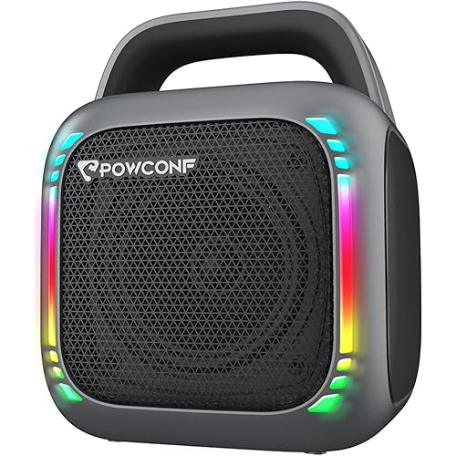 Portable Karaoke Machine for Adults/Kids, 80W, Subwoofer, PA Systerms, 24H Playtime, RGB Lights, Waterproof, Bluetooth/T-F Cards/USB/TWS, HiFi Speaker for Outdoors, Party, Meeting