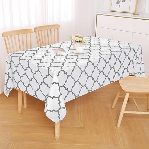 Miniatura 8 de Mantel Homing de tela de poliéster marroquí, resistente al agua y lavable, con textura rectangular, sin arrugas, para reuniones y exteriores