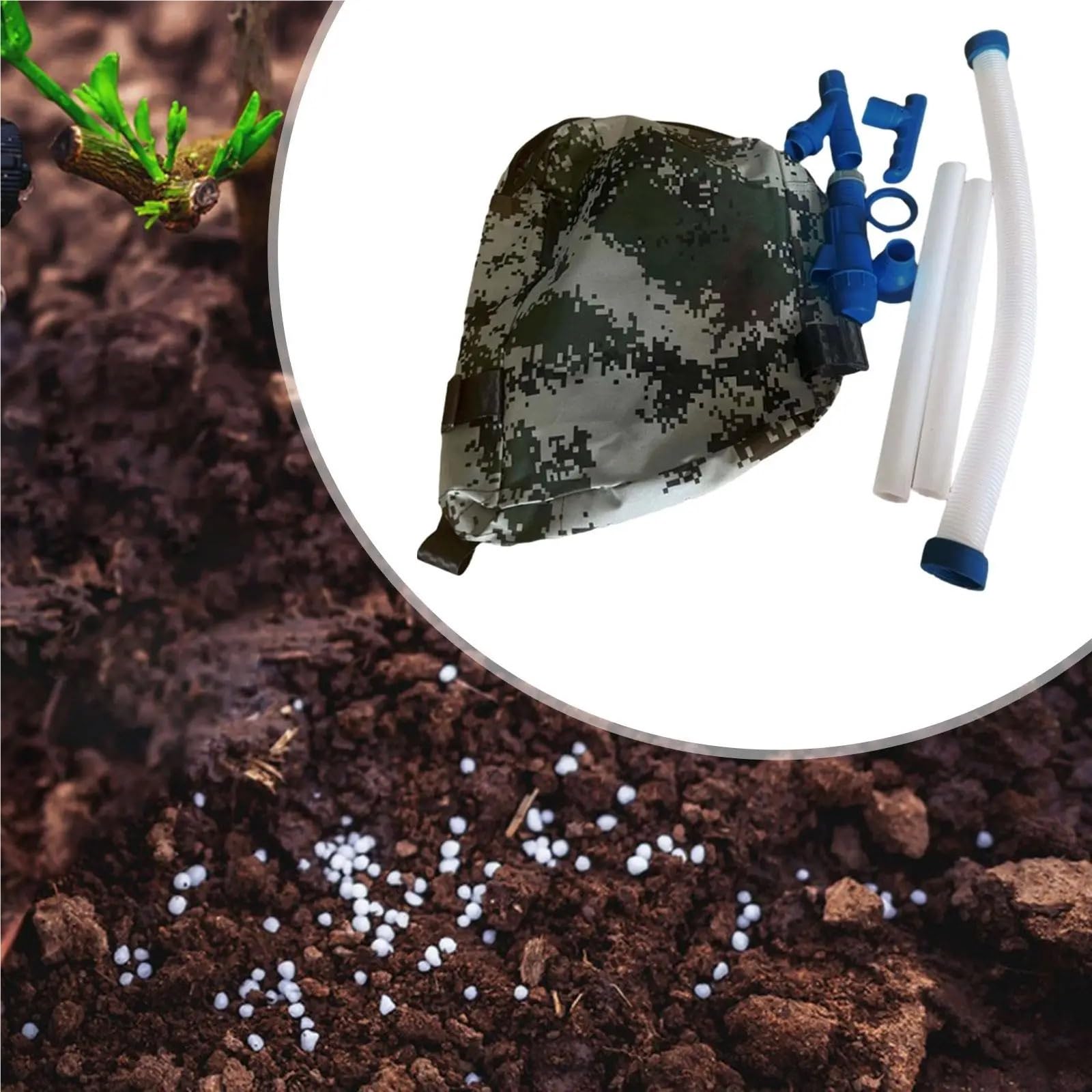 Strumenti Agricoli Accessori per spandiconcime Manuale Maniglia Flessibile Spruzzatore di Fertilizzante Regolabile per Mais Verdure Alberi Piantatore