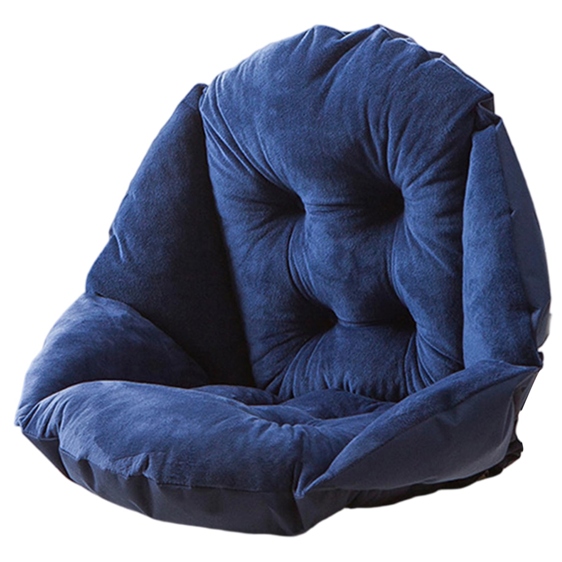 Coussin de chaise d'oeuf en peluche douce avec support arrière pour fauteuil suspendu et bureau