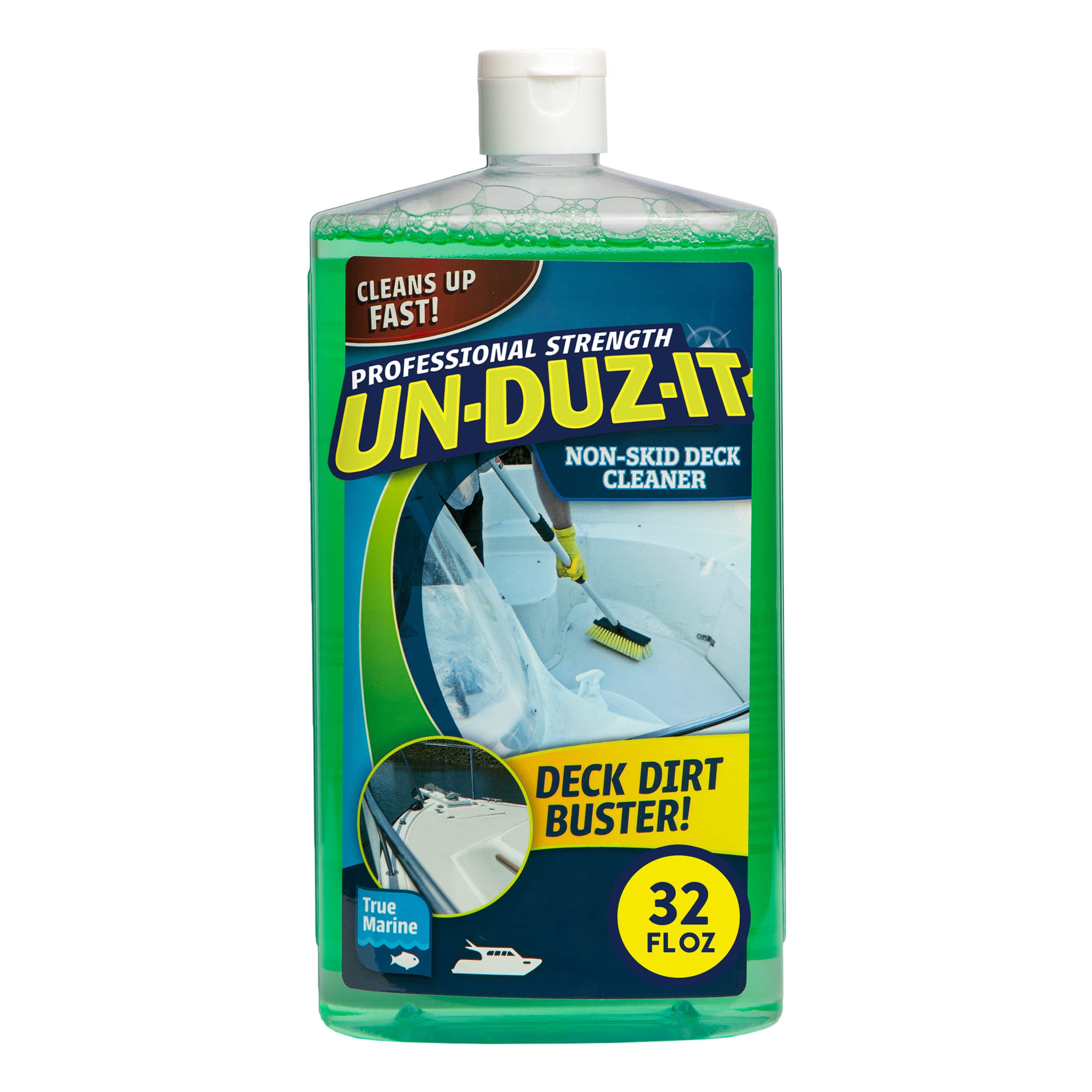 Un-Duz-It Non-Skid Deck Cleaner, Deck Cleaner for Boats, 32 Fl Oz Bottle