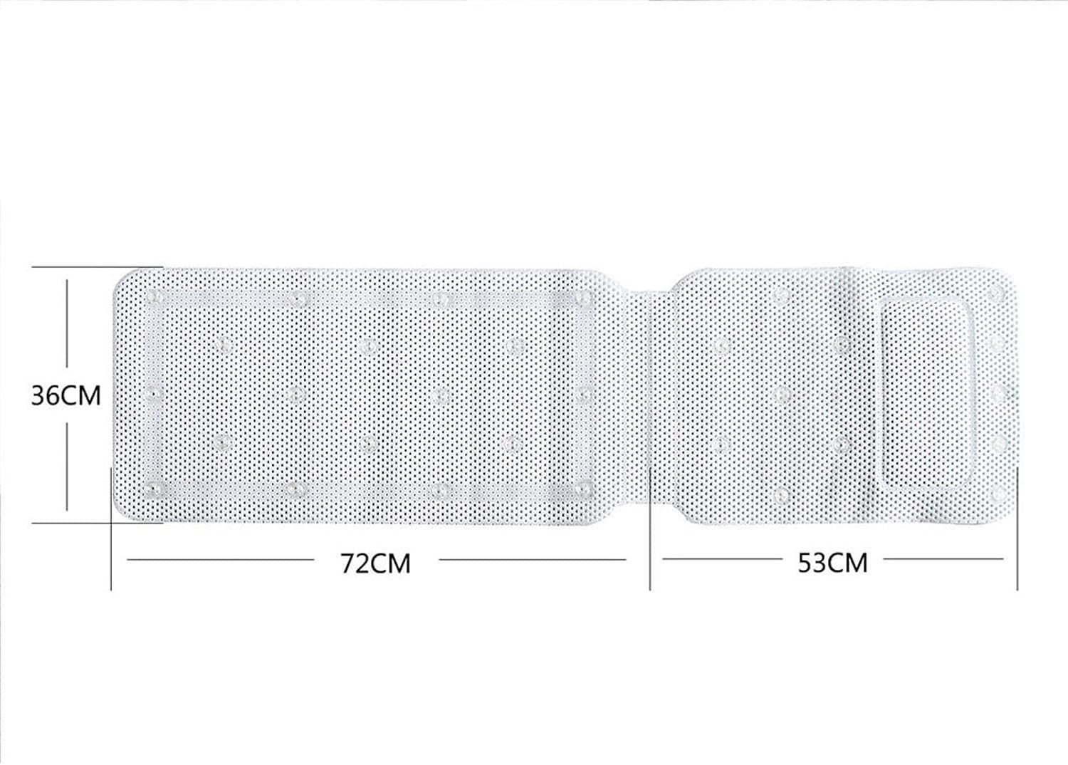 Bath Pillows Non-Slip Bathtub Mat Mattress Pad Breathable Mesh Layers Bath Cushion with Pillow Full Body Tub
