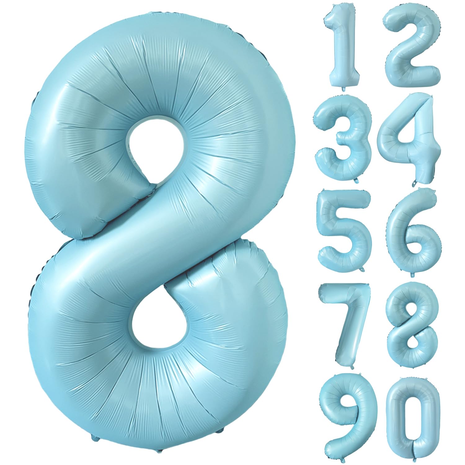 Red 0 balloon 40 Inch Giant Helium Foil Number 0 to 9 Red Balloon Birthday Wedding Party Digital Decorations (Number 0) — view 555