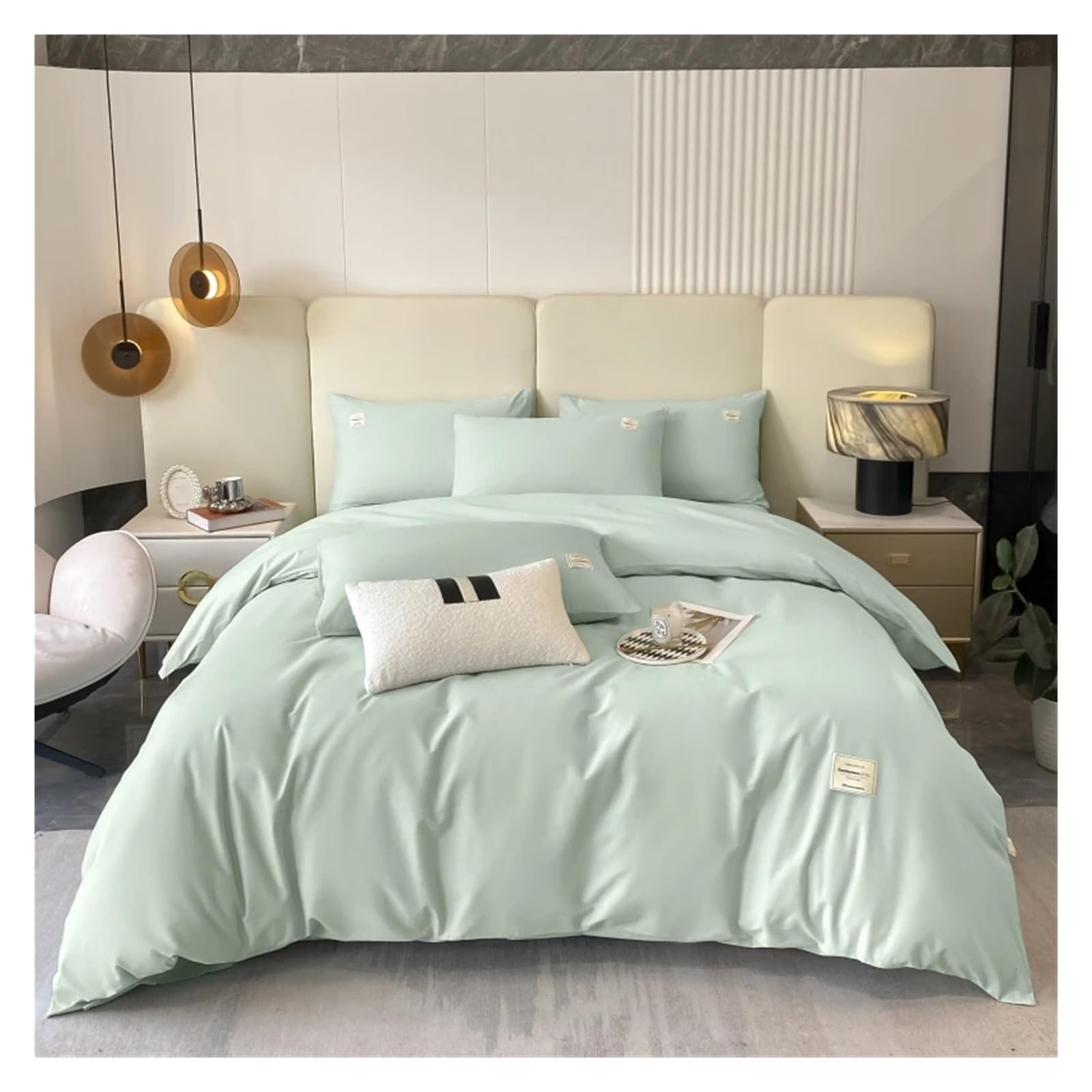 Juego de edredón de algodón Viskee dile adiós al sudor con esta ropa de cama suave de estilo simple