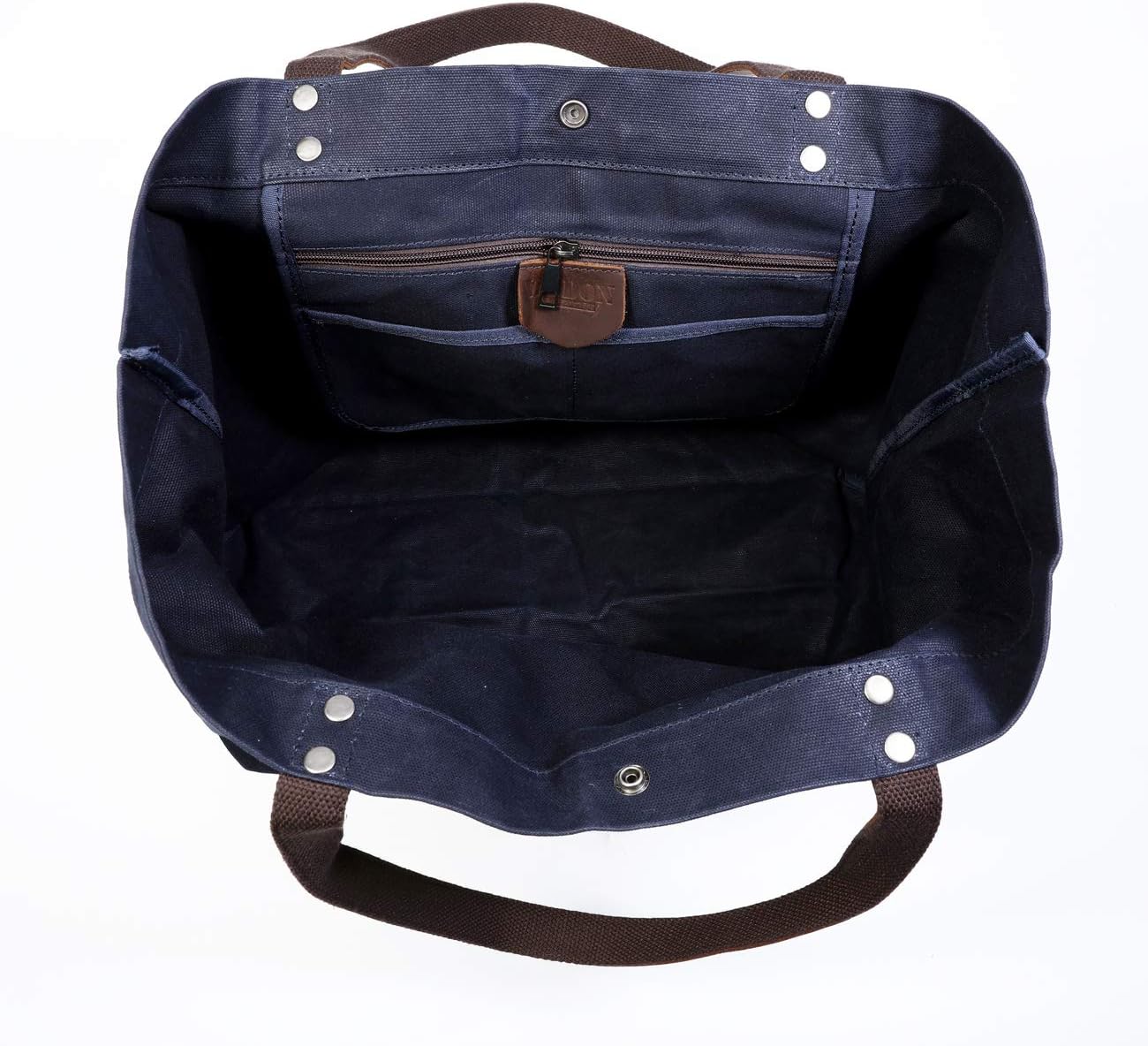 WUDON Waxed Canvas Travel Tote Bag - Extra Large Carryall Shoulder Bag for Women | Travel, Extra Large, Carryall - Image 3