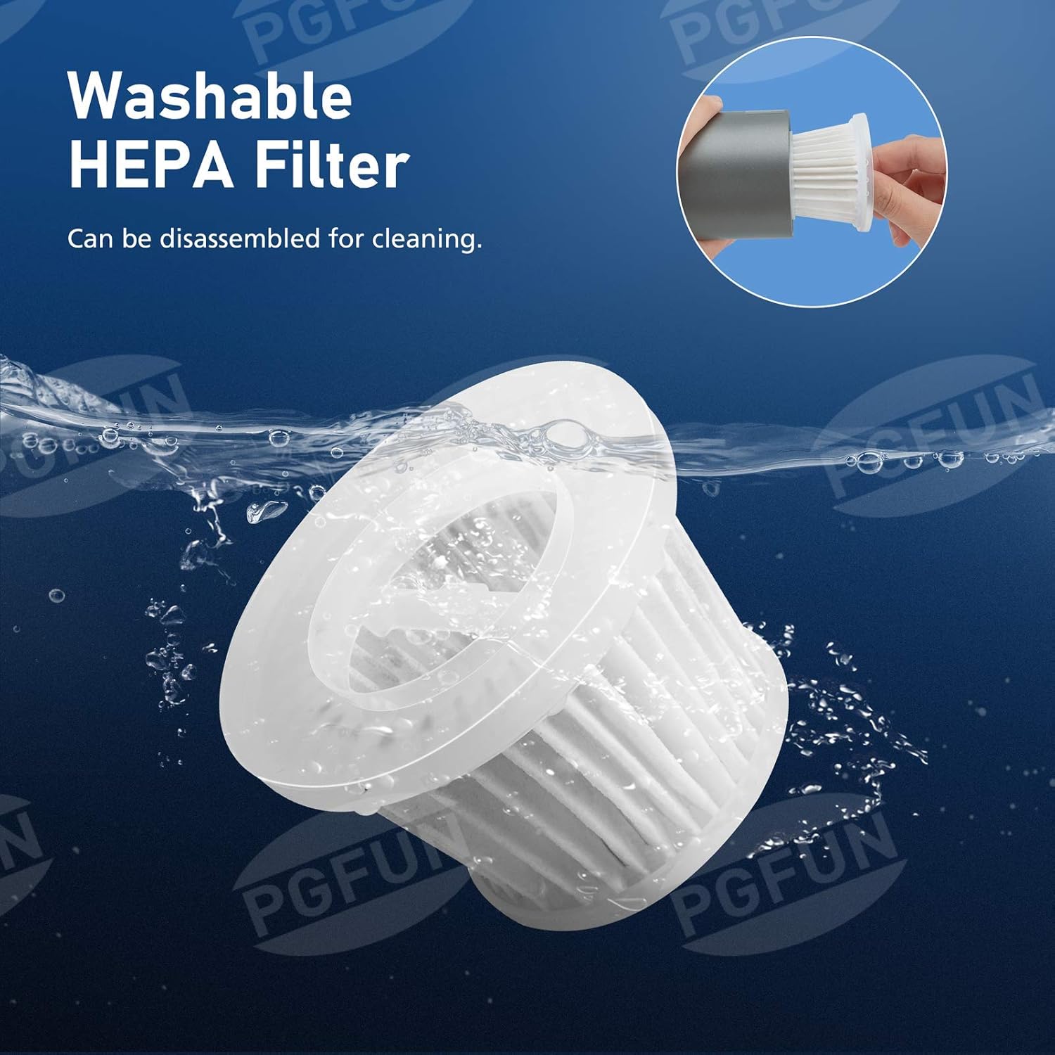 Get Discount Offer Mini Vacuum Cleaner - PGFUN Small Cordless Handheld Vacuums,USB Charging Lithium lon Dust Busters for Keyboard,Computer,Hairs,Car Interior and Other Crevices Cleaning