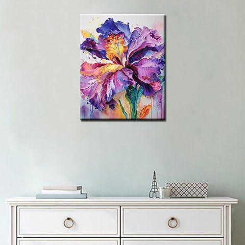 Vista 17 de Pintura artística de acuarela amarilla por número para adultos, principiantes, estudiantes, niños, regalo ideal de cumpleaños, aniversario, plantas