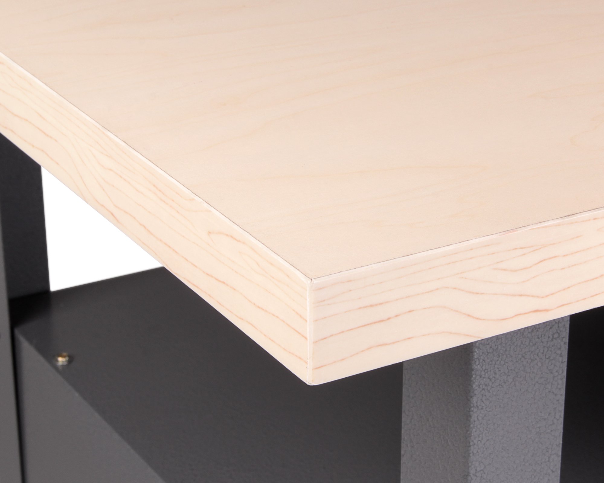 Ondis24 Montagewerkbank Werkbank Klaus 120 cm, Metall, abschließbarer Tür, höhenverstellbare Füße (Arbeitshöhe 85 cm, Schwarz)