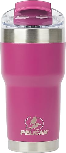 Miniatura 1 de Pelican Hydration Pelican Traveler - Vaso aislado al vacío de 22 onzas, de acero inoxidable, doble pared, con tapa doble, taza de café aislada con