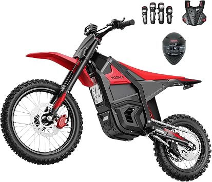 Yozma IN10 Pro Electric Dirt Bike, 5500W, 50MPH, 60 Mi Range, 17"/14" Tires | 60V 27Ah Battery with BMS,Features Hydraulic Brakes & Dual Shock Absorption for Mud, Rocks, Off-road Fun.