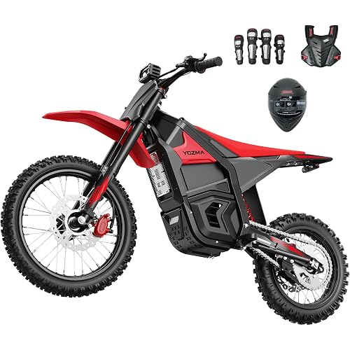 Yozma IN10 Pro Electric Dirt Bike, 5500W, 50MPH, 60 Mi Range, 17"/14" Tires | 60V 27Ah Battery with BMS,Features Hydraulic Brakes & Dual Shock Absorption for Mud, Rocks, & Off-road Fun.