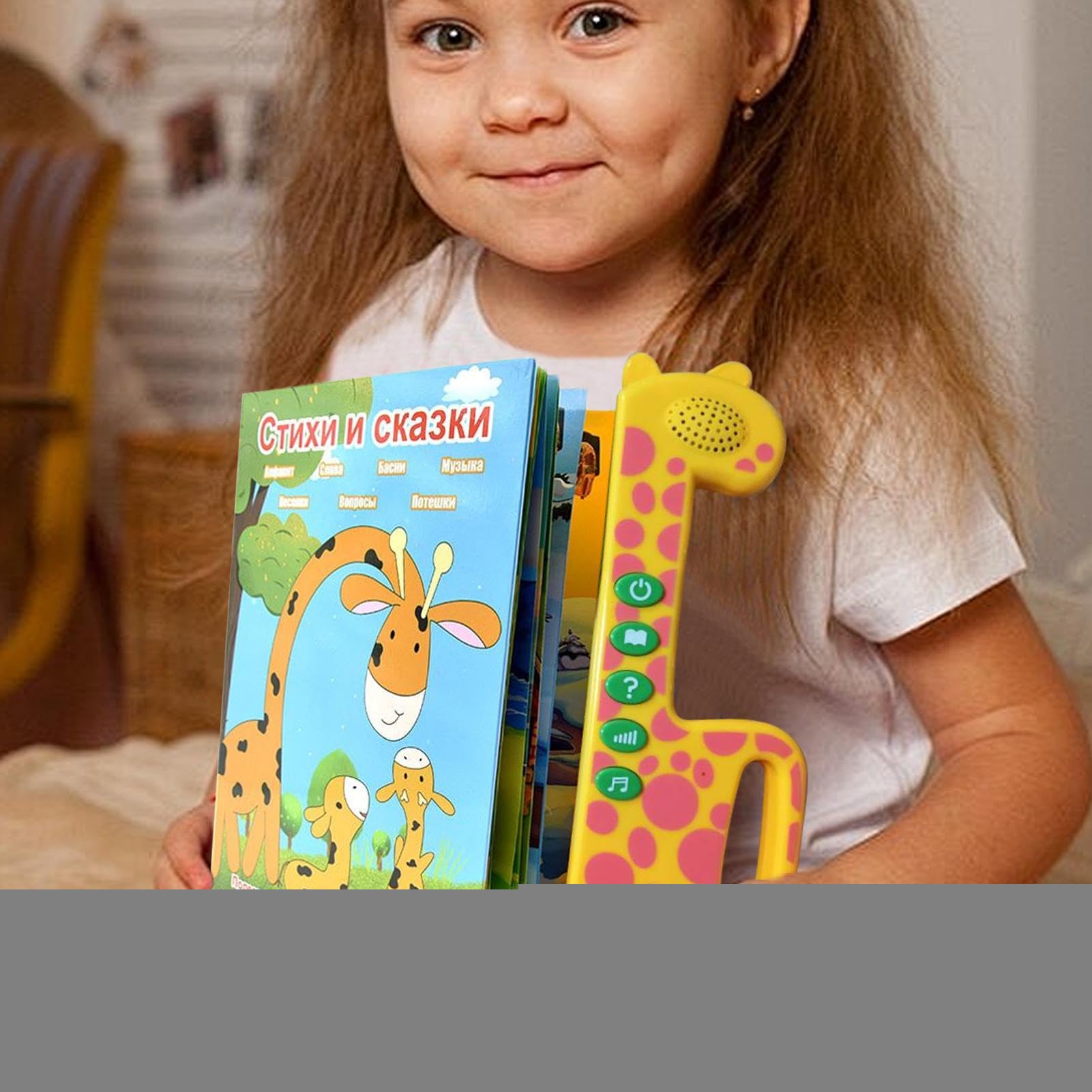 Libros Sonoros Juguete Educativo Interactivo Electrónico De Práctica | Ruso Infantil Herramienta Literaria Para Niños Hogar Viaje Aprendizaje Música Palabras