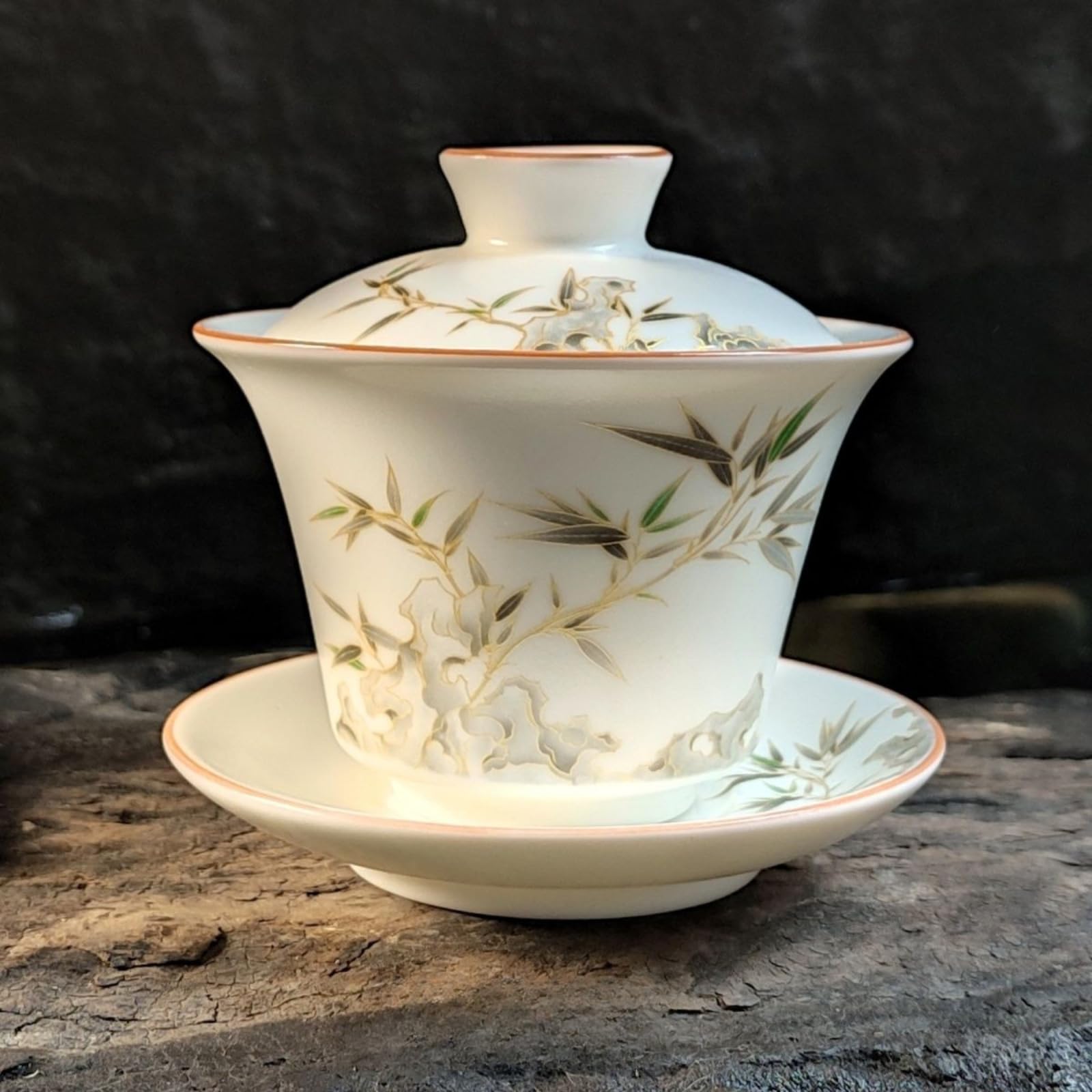 Ru Kiln biała porcelana Gaiwan, 170 ml, zestaw do herbaty Kung Fu w stylu chińskim