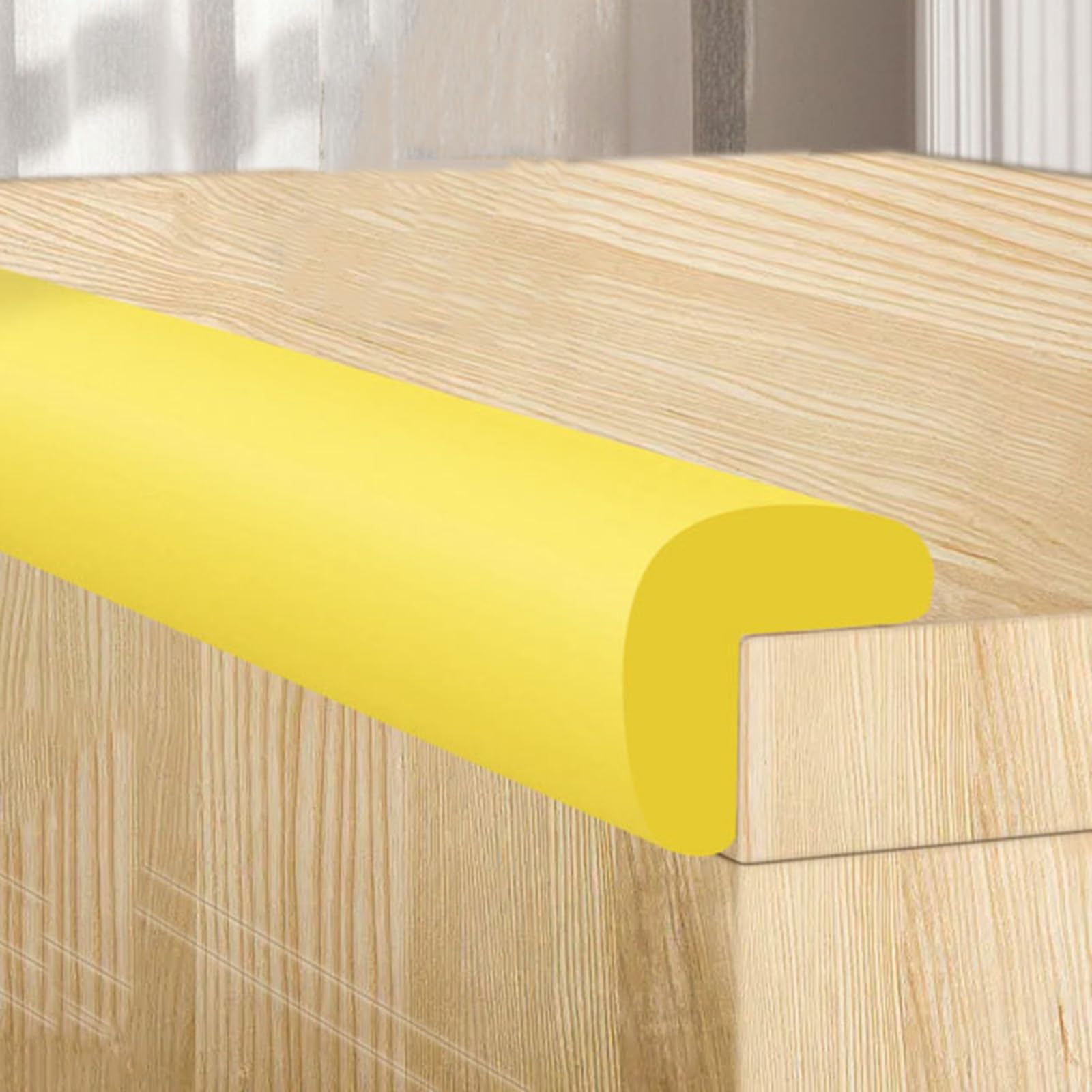 Listwa ochronna do krawędzi stołu, Szersze i grubsze meble stoły Odbojniki zabezpieczające przed dziećmi(Yellow,2.3cm*5m)