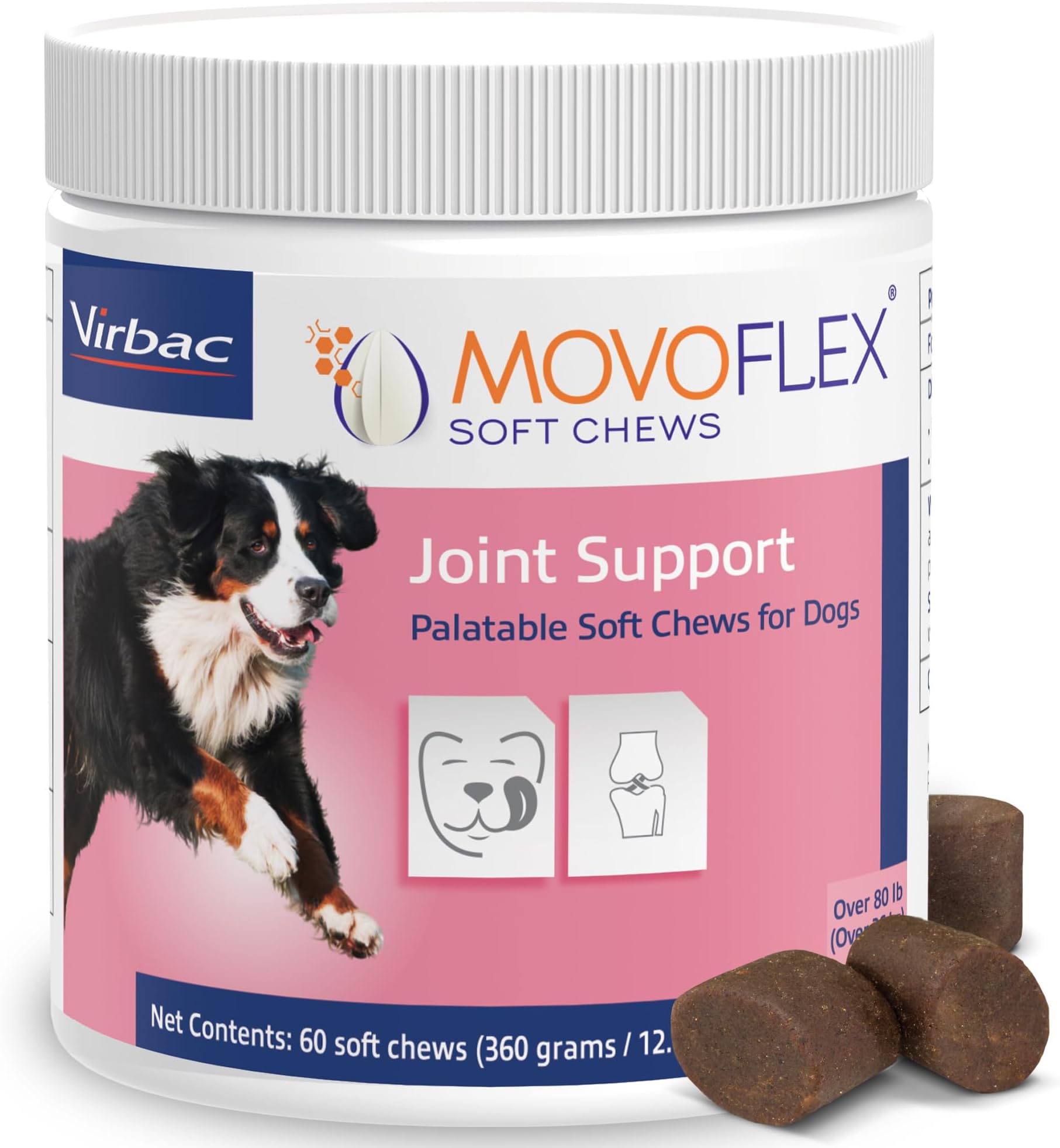 Virbac - MOVOFLEX Soft Chews Are a Joint Support Supplement for Dogs [Large Dogs 80 lb+] (60 ct.)