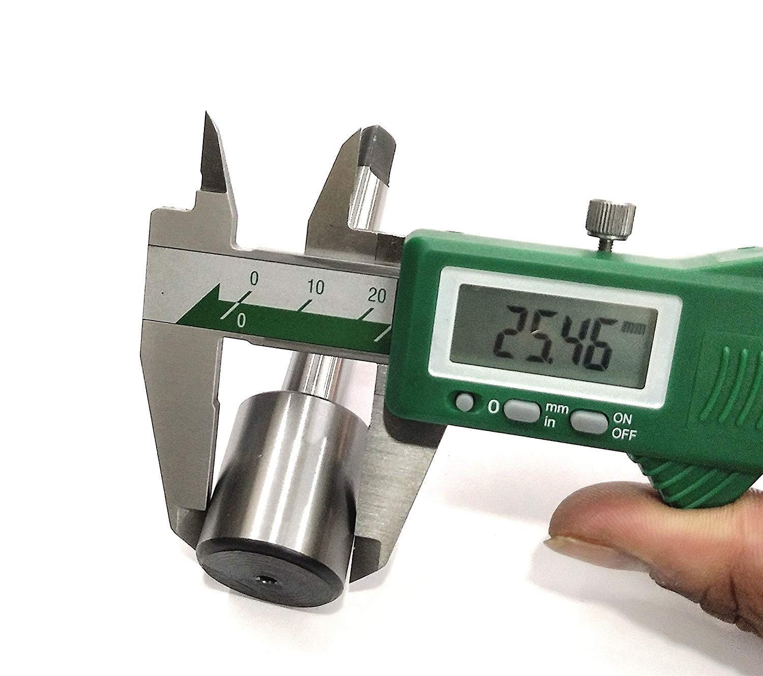 Buyohlic Soft Machinable Blank End Arbor Drawbar-Mill, Lathe, Drill (R8 Shank (7/16 UNF Drawbar) 28 x 30 mm)