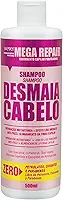 WEVER Mega Repair Shampoo Desmaia Cabelo, Tratamento Capilar Profissional, Anti-Frizz, com Queratina e D-Pantenol, 500ml