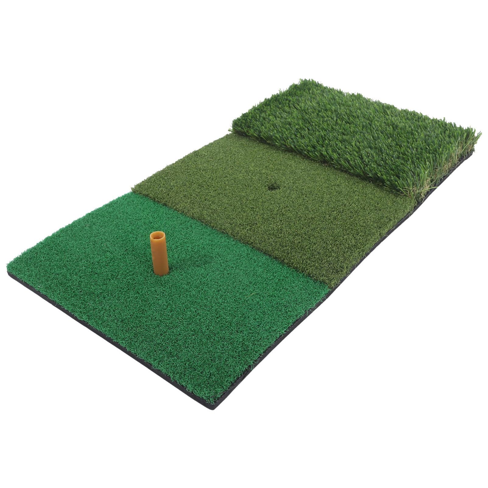 Baluue Golf Practice Mat Artificial Turf Golf Mat Golf Hitting Mat Indoor Golf Turf Pad for Chipping Foldable Golf Training Mat Set for Driving Swing Putting with Tee Holder
