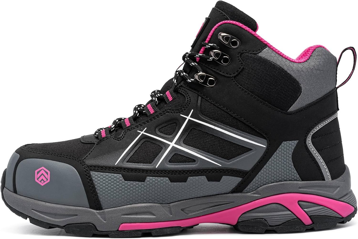 LARNMERN Steel Toe Boots for Women Lightweight Industrial Construction Boots Work Safety Shoes Hiking Boots Indestructible Shoes - Image 8