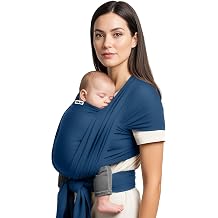Yolay Baby Wrap Carrier Easy to Wear Soft Baby Carrier Sling Hands Free Adjustable Baby Carrier for Newborn to Toddler Upto 50 lbs, Blue