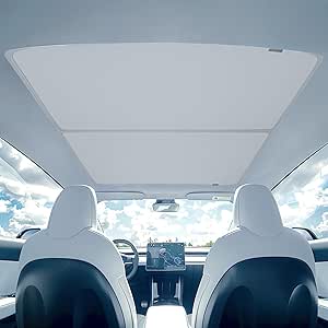 Tesla Model Y Juniper Accessories CYBERBEANS Glasdach-Sonnenschutz Für Tesla Model Y Zubehör 2024 Zonneschermen Voor Glazen Dak