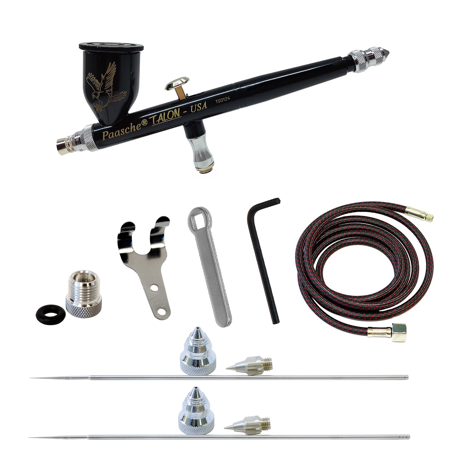Aérographe noir Paasche C-TG3AS-BB l'instrument de précision au design épuré