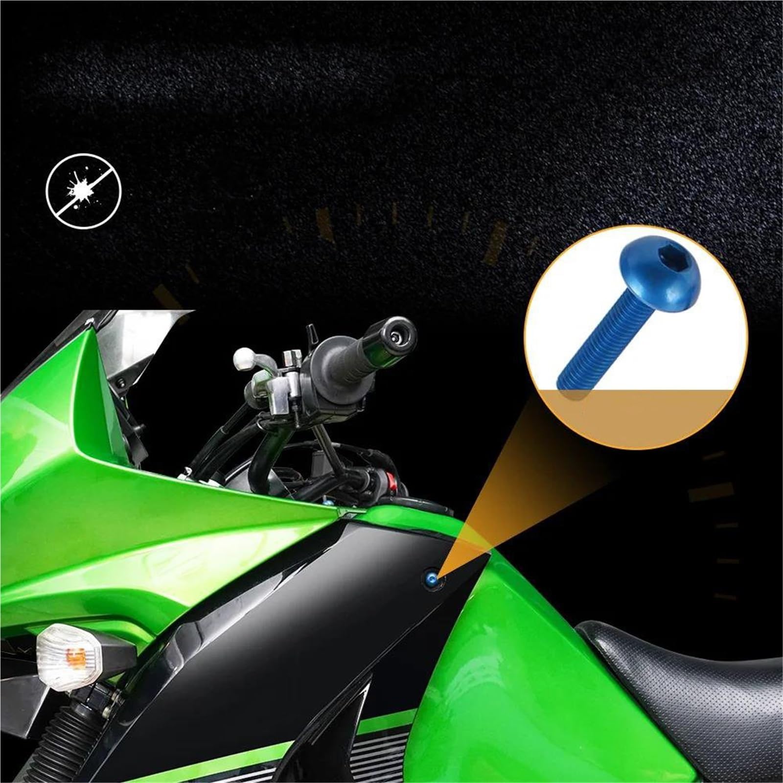 Bulloni Per Motociclette, Viti Per SUZUKI GSXR 600 750 1000 K1 K2 K3 K4 K5 K6 K7 K8 K9 K10, 190 Pezzi, Bulloni Per Carenatura, Carrozzeria Fissaggi carena(Nero)