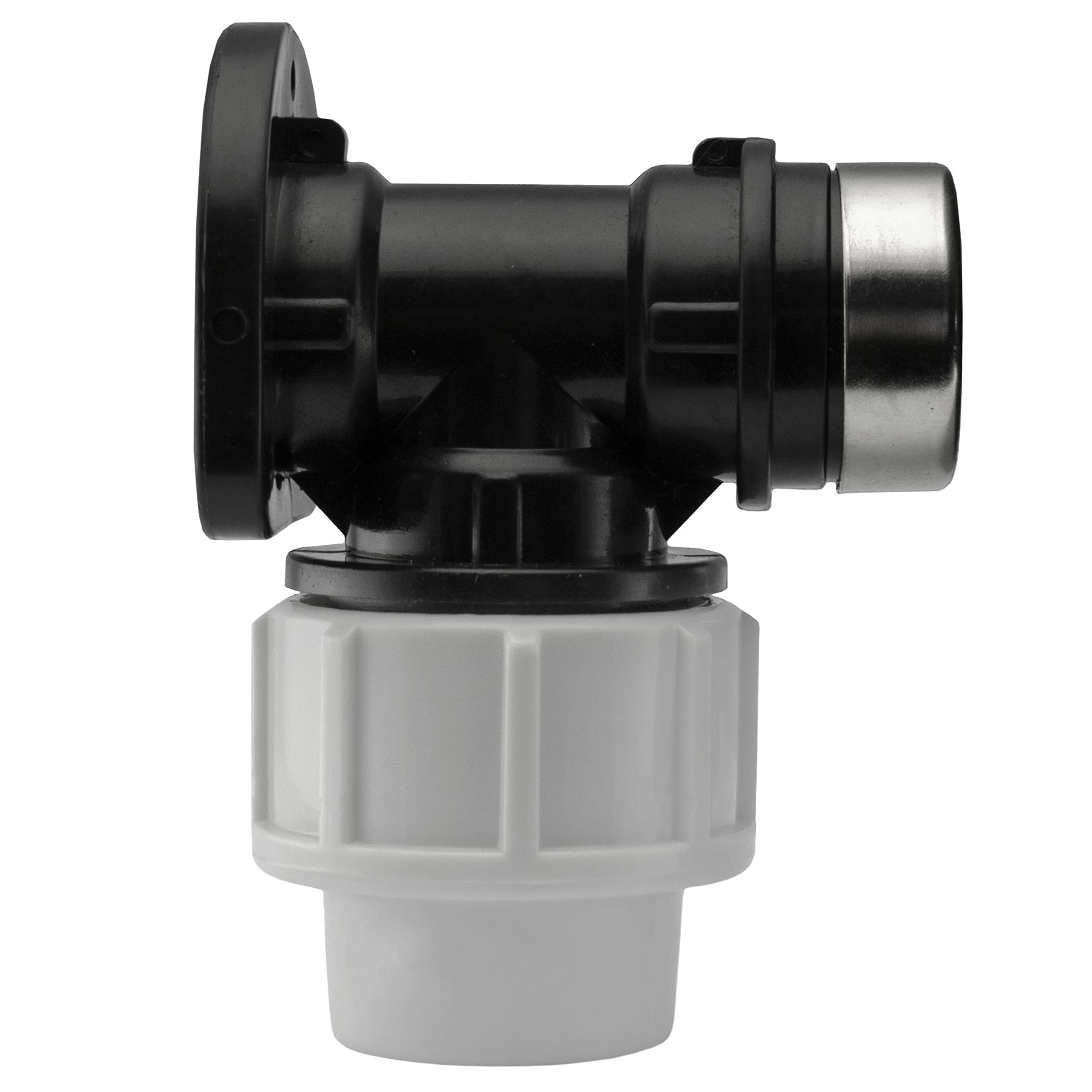 Cost Wise Gray Mdpe Water Supply Pipe Back/Wall Plates To Hold Tap Outlet,Pack Of 2 For 20Mm,25Mm And 32Mm Pipe (20Mm)