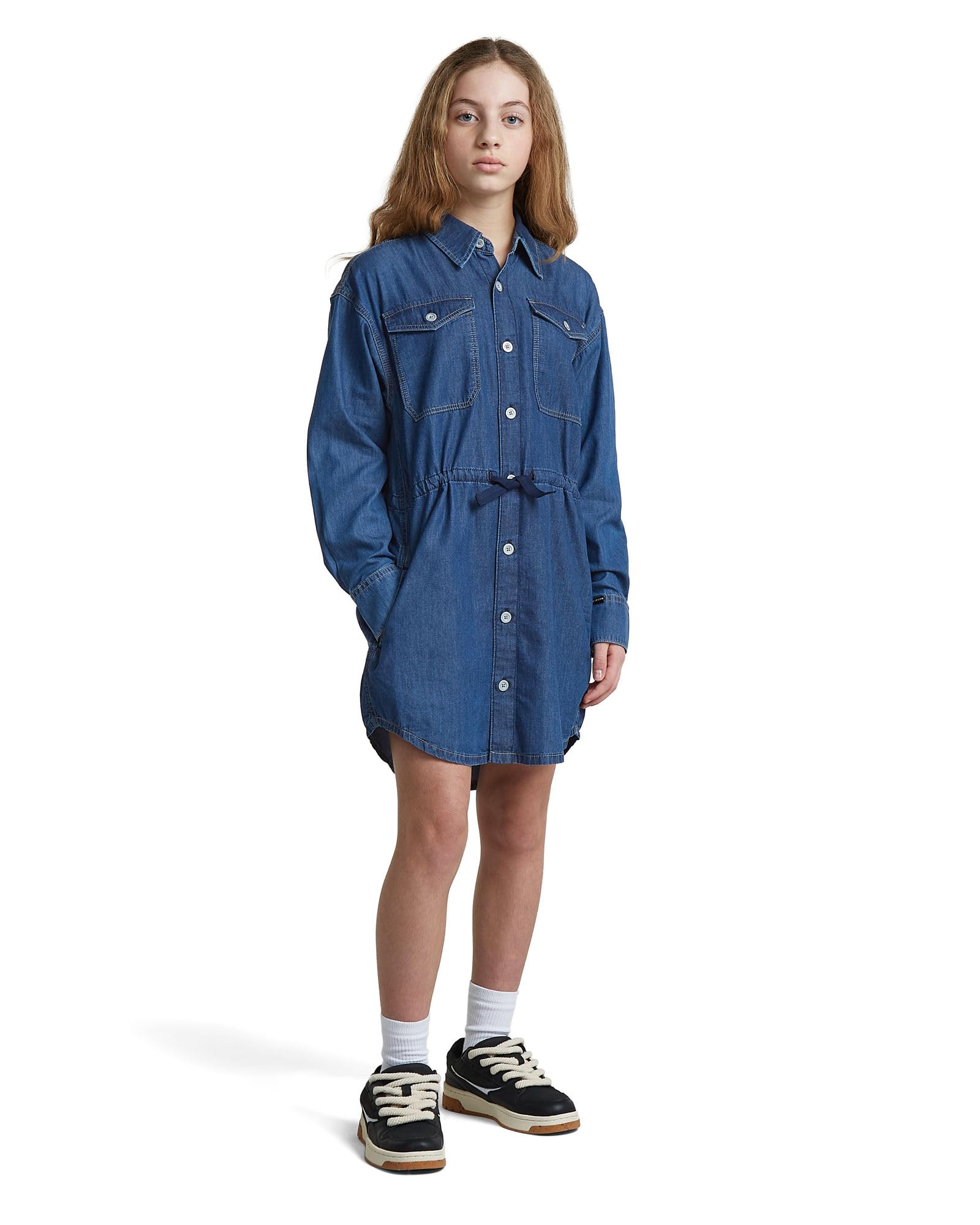 G-Star Mädchen Girls Relaxed Drawcord Kleid Dress