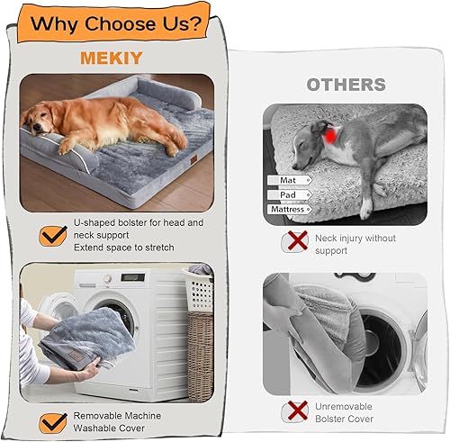 Large Dog Bed Orthopedic Washable — alternate angle