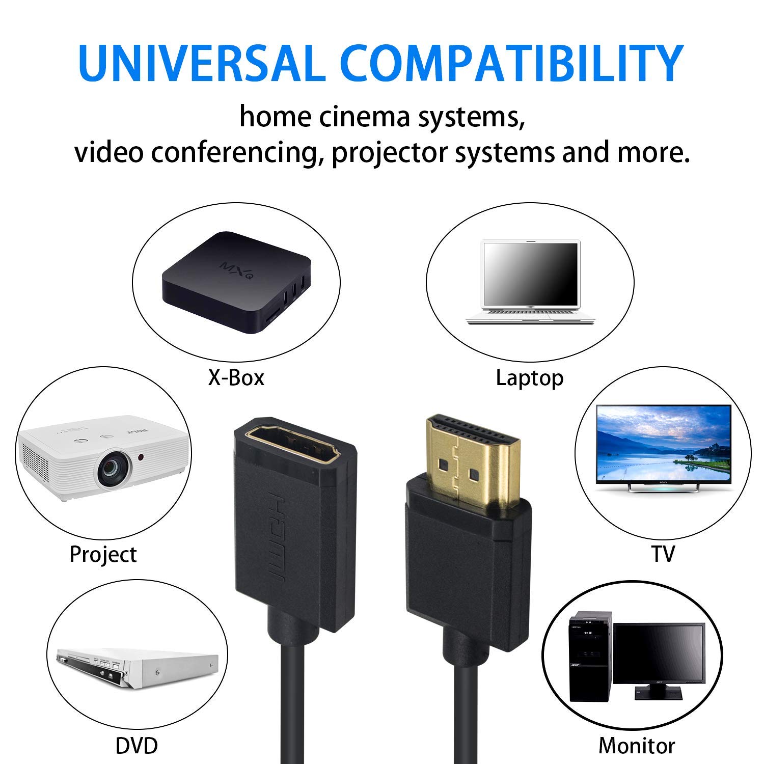 Cavo Di Prolunga HDMI/HDTV Con Interfaccia Maschio - Foto 8