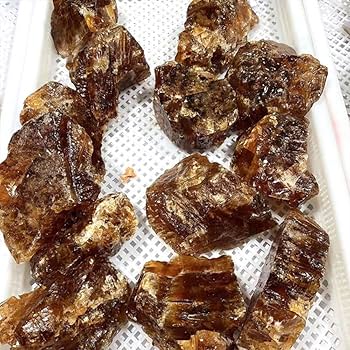 Amazon.co.jp: 天然黄琥珀方解石原石クォーツクラスター