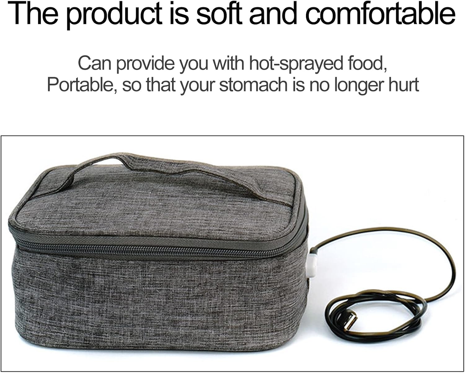 Portable Food Warmer,Electric Lunch Box,Portable Food Warmer Heating,Mini Oven Personal Microwave Tote,Prepared Meals Reheat & Raw Food Slow Cooker in Home/Office/Kitchen